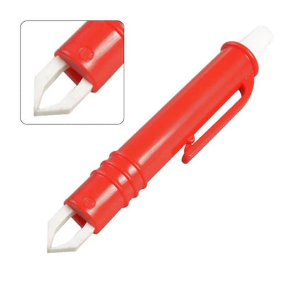 Hair Tick Remover Grooming Tool for pets, available in red or blue colors, designed to efficiently and gently remove ticks and other debris from your dog or cat's coat