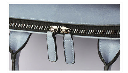 A stylish and functional cowhide leather women's shoulder bag with a unique crocodile pattern design