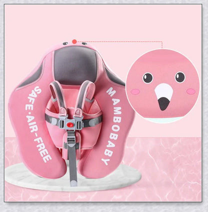 Smart Swim Trainer Baby Airless Float Ring with UV-proof canopy, designed for infant water safety and comfort