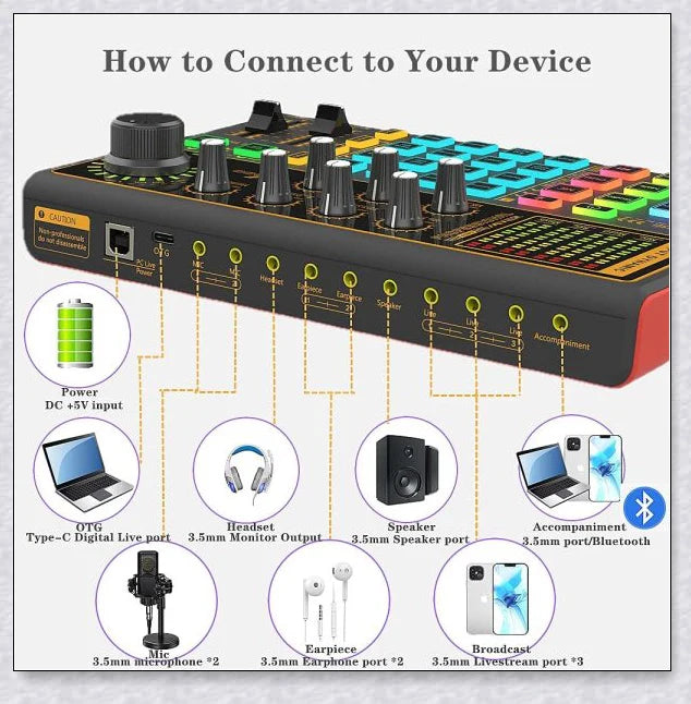Voice Changer Live Board with various audio controls and voice transformation options