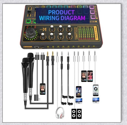 Voice Changer Live Board with various audio controls and voice transformation options