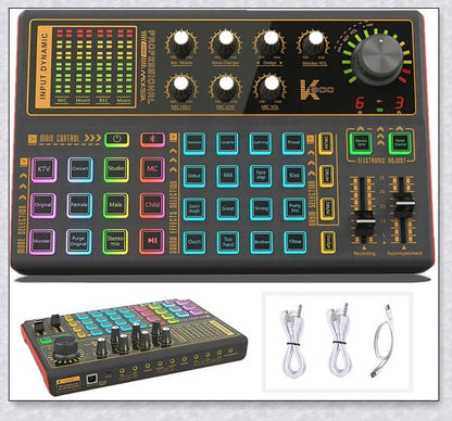 Voice Changer Live Board with various audio controls and voice transformation options