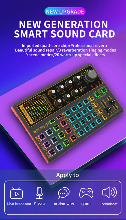 Voice Changer Live Board with various audio controls and voice transformation options