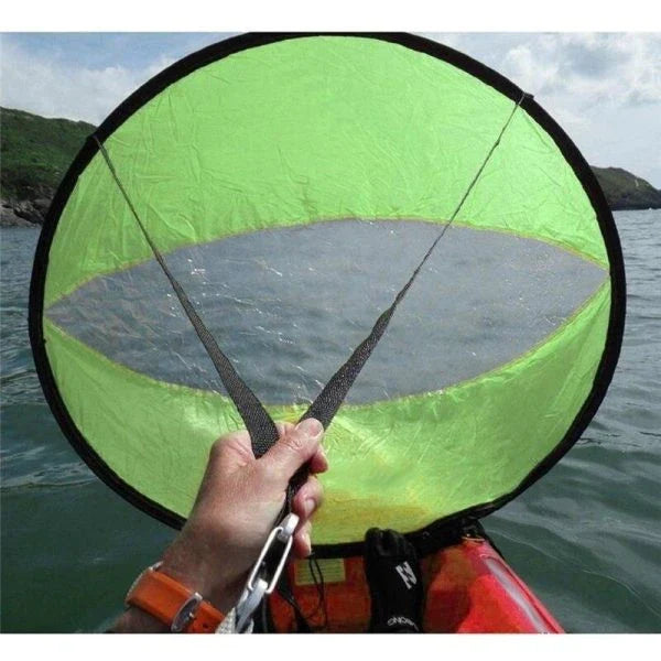 A high-quality, foldable sail designed for kayaks, canoes, and inflatable boats, providing a boost in speed and UV protection.