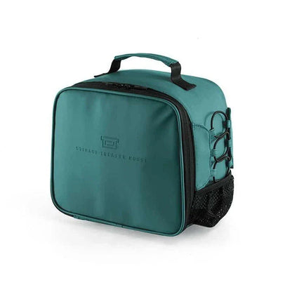 Portable insulated cooler bag in various colors, preserving temperature for outdoor activities and social gatherings
