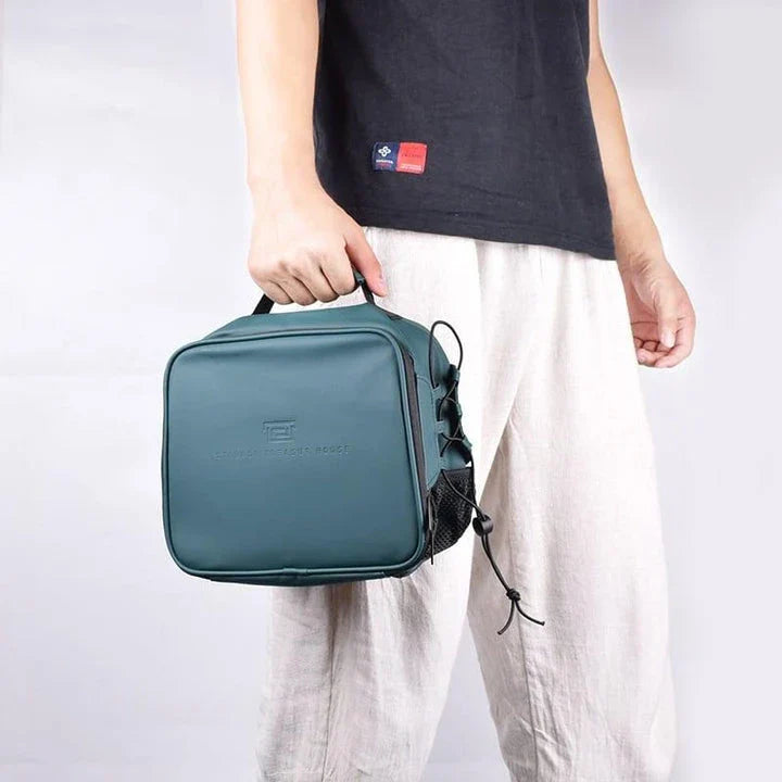 Portable insulated cooler bag in various colors, preserving temperature for outdoor activities and social gatherings