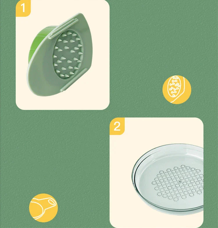 Multifunctional vegetable cutter with modern, minimalist design for slicing, dicing, and shredding a variety of produce