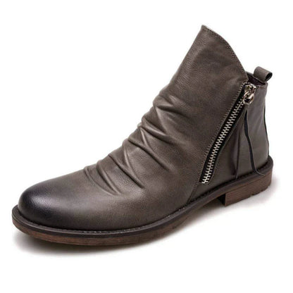 Men's Leather Casual Shoes Chelsea Boots with Sleek Design and Pointed Toe