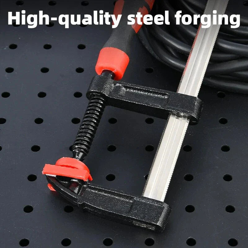 Heavy Duty F Clamp - A high-strength clamping tool for woodworking, metal fixing, and DIY projects