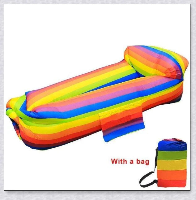Outdoor Inflatable Couch - A soft, cushioned surface that molds to your body for maximum relaxation in any outdoor setting.