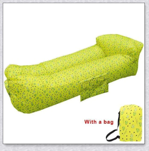 Outdoor Inflatable Couch - A soft, cushioned surface that molds to your body for maximum relaxation in any outdoor setting.