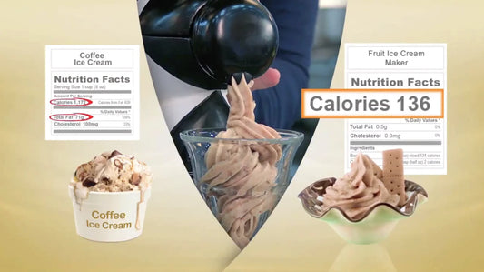 Frozen Fruit Ice Cream Machine - Healthy homemade frozen dessert maker with powerful motor and durable construction