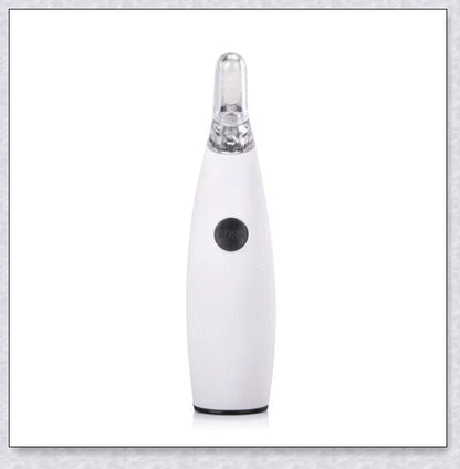 Portable Electric Ear Wax Remover with 360-degree spiral-shaped silicone tip and LED light for safe, effective ear cleaning