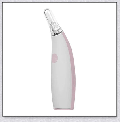 Portable Electric Ear Wax Remover with 360-degree spiral-shaped silicone tip and LED light for safe, effective ear cleaning