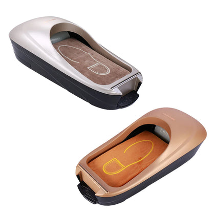 Automatic Shoe Cover Machine with ABS plastic material and sawtooth blade for effortless one-step application