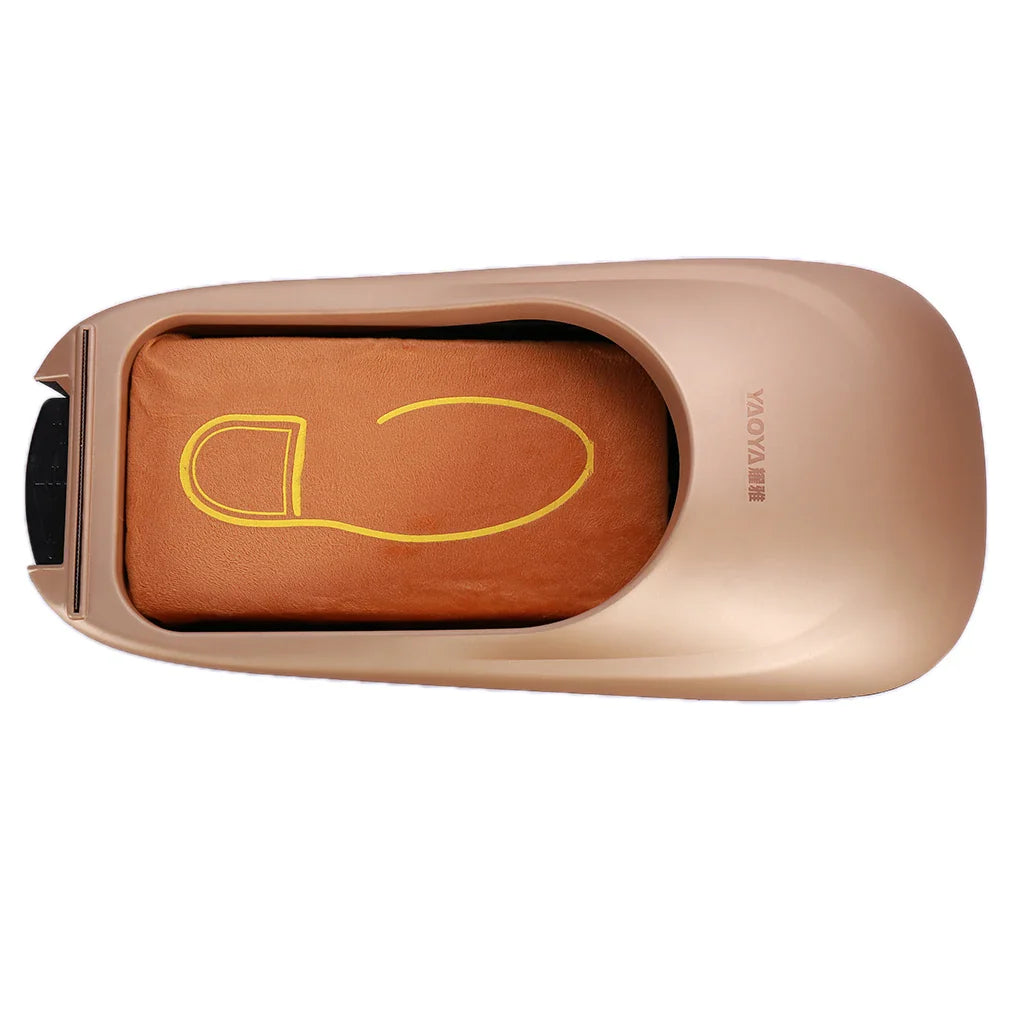 Automatic Shoe Cover Machine with ABS plastic material and sawtooth blade for effortless one-step application