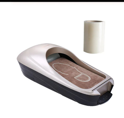 Automatic Shoe Cover Machine with ABS plastic material and sawtooth blade for effortless one-step application