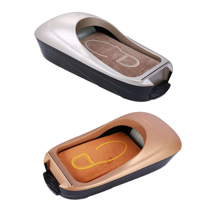 Automatic Shoe Cover Machine with ABS plastic material and sawtooth blade for effortless one-step application