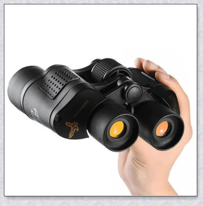 High Clarity Binoculars with Night Vision: Premium outdoor optics for enhanced visibility and clarity during nature exploration, hiking, hunting, and bird watching