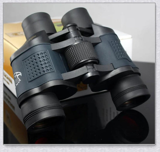 High Clarity Binoculars with Night Vision: Premium outdoor optics for enhanced visibility and clarity during nature exploration, hiking, hunting, and bird watching