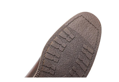 Men's low-top business dress shoes in a polished British retro style, crafted from high-quality cowhide for lasting comfort and sophistication.