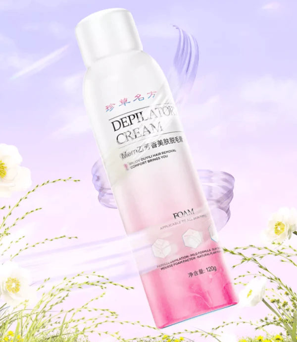 100% Permanent Natural Hair Removal Spray - Effortless, Pain-Free Hair Removal Solution for Smooth, Silky Skin