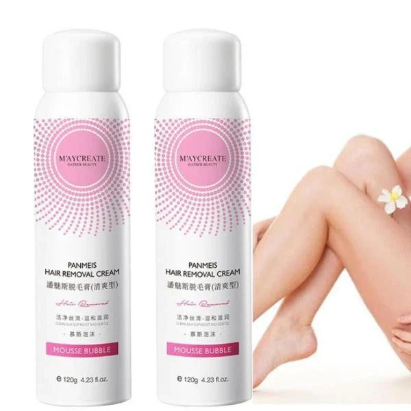 100% Permanent Natural Hair Removal Spray - Effortless, Pain-Free Hair Removal Solution for Smooth, Silky Skin