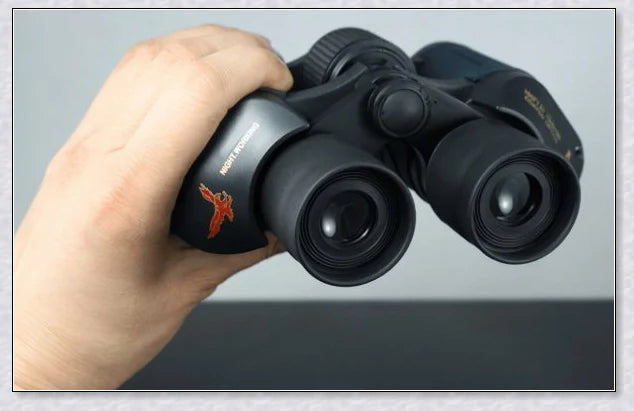 Professional Night Vision Infrared Long Range Binoculars with 60x60 magnification, perfect for outdoor activities like birdwatching, hunting, and hiking.