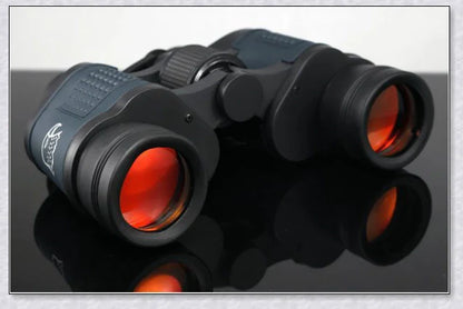 Professional Night Vision Infrared Long Range Binoculars with 60x60 magnification, perfect for outdoor activities like birdwatching, hunting, and hiking.