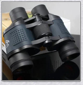 Professional Night Vision Infrared Long Range Binoculars with 60x60 magnification, perfect for outdoor activities like birdwatching, hunting, and hiking.