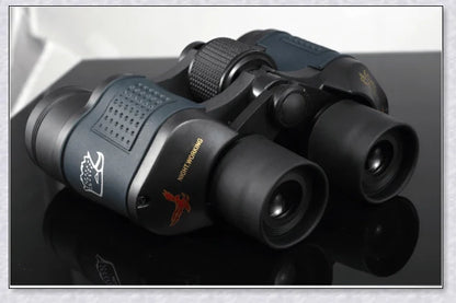 Professional Night Vision Infrared Long Range Binoculars with 60x60 magnification, perfect for outdoor activities like birdwatching, hunting, and hiking.