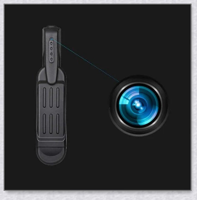 Body-mounted camera for law enforcement, capturing 1080P video discreetly and hands-free