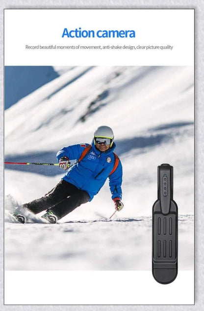 Body-mounted camera for law enforcement, capturing 1080P video discreetly and hands-free