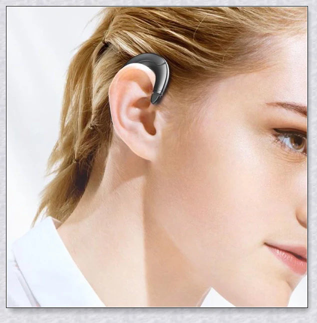 Wireless Bone Conduction Earphone Bluetooth 5.0 Headset with black, blue, and red color options