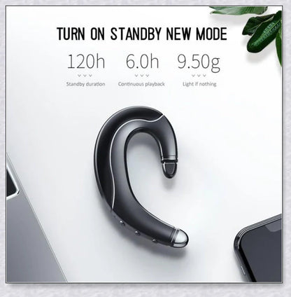 Wireless Bone Conduction Earphone Bluetooth 5.0 Headset with black, blue, and red color options