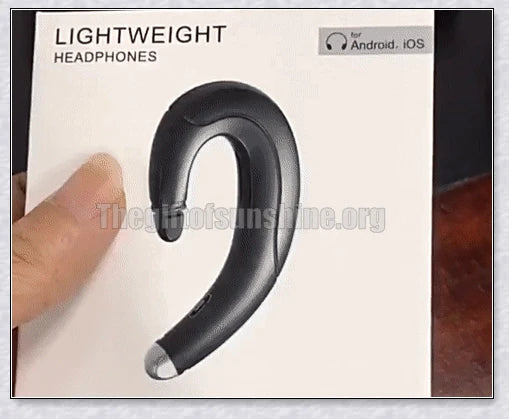 Wireless Bone Conduction Earphone Bluetooth 5.0 Headset with black, blue, and red color options