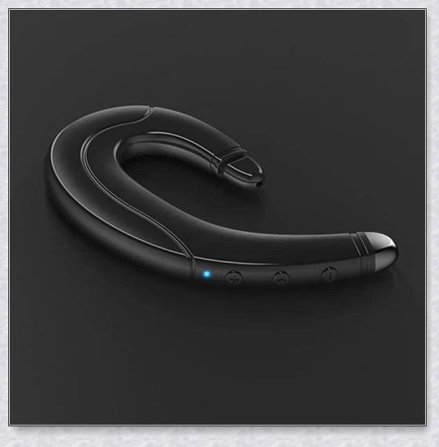 Wireless Bone Conduction Earphone Bluetooth 5.0 Headset with black, blue, and red color options