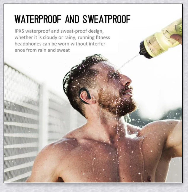 Hhomeenjoy  Wireless Bone Conduction Earphone Bluetooth 5.0 Headset