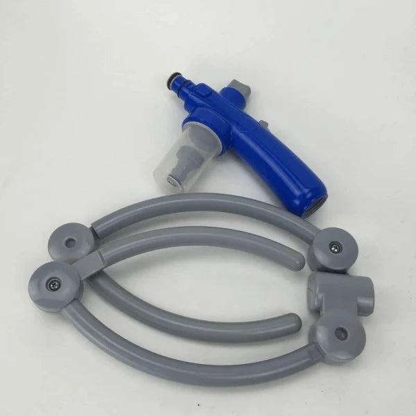 360 Degree Dog Shower Tool - Adjustable hoop pet grooming tool for effortless bathing