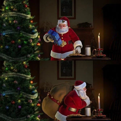 Christmas and Halloween holographic projection device with 12 holiday movies and built-in audio jack