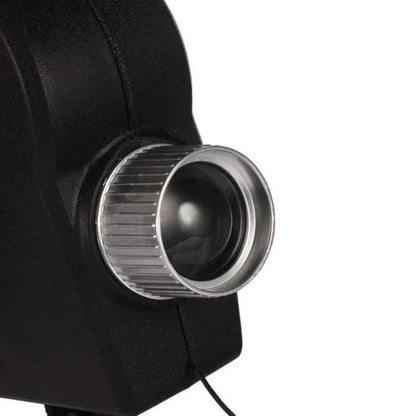 Christmas and Halloween holographic projection device with 12 holiday movies and built-in audio jack