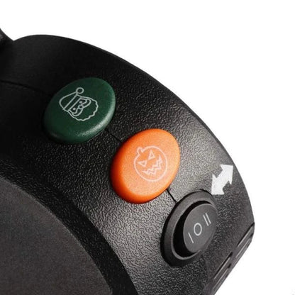 Christmas and Halloween holographic projection device with 12 holiday movies and built-in audio jack