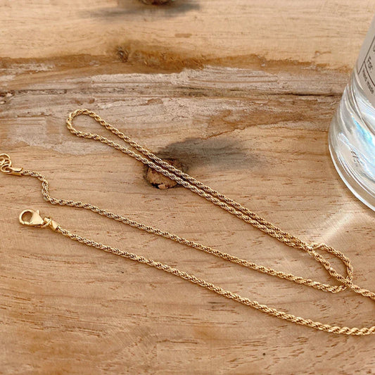 925 Sterling Silver Harbor Style Fried Dough Twists Necklace with a playful and elegant design