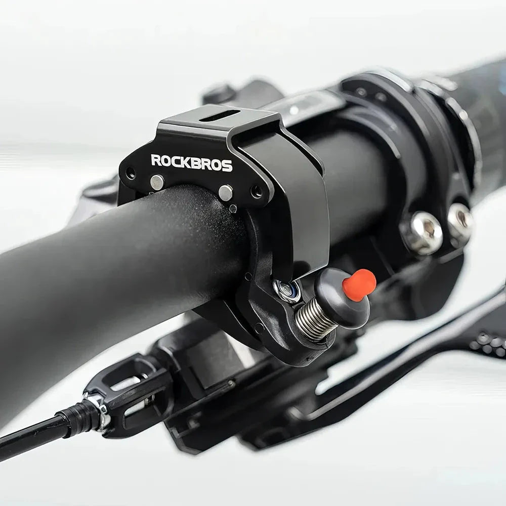 Compact Safety Bicycle Bell in Red - Durable Stainless Steel and Aluminum Alloy Construction