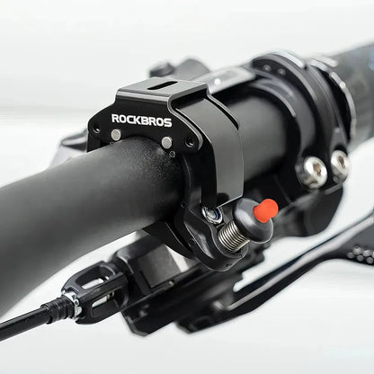 Compact Safety Bicycle Bell in Red - Durable Stainless Steel and Aluminum Alloy Construction