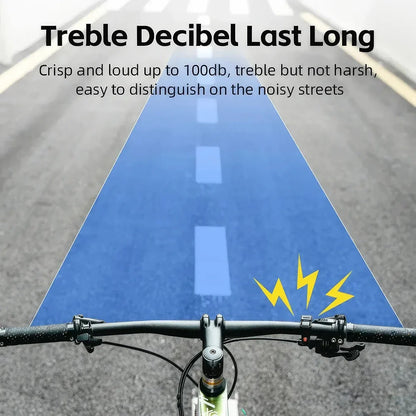 Compact Safety Bicycle Bell in Red - Durable Stainless Steel and Aluminum Alloy Construction