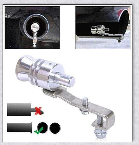 Turbo Exhaust Whistle - Aluminum alloy car accessory that creates a powerful, turbo-charged exhaust sound