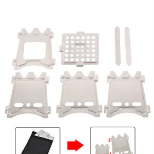 Folding Titanium Wood Stove - Compact, Lightweight, and Versatile Camping Stove for Outdoor Cooking