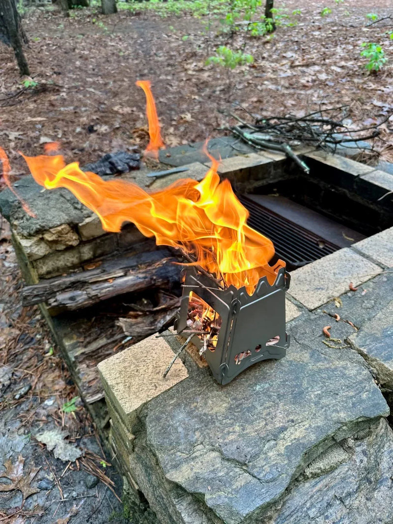 Hhomeenjoy Folding Titanium Wood Stove