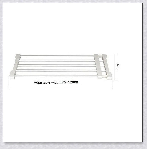 Retractable baby and pet safety gate with adjustable width and sturdy design for secure home protection